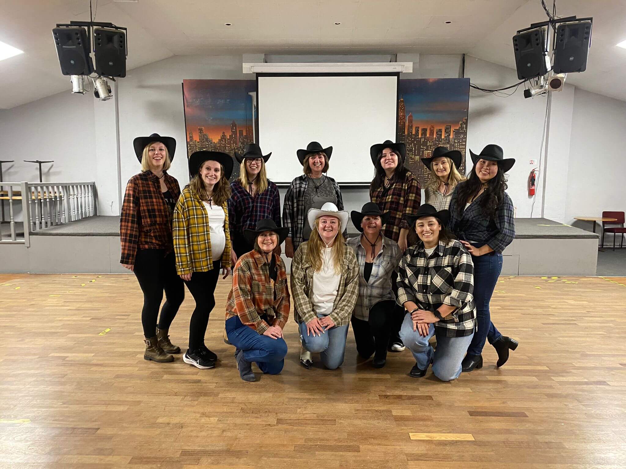 Line dancing classes Canterbury instructors teaching traditional country line dance steps