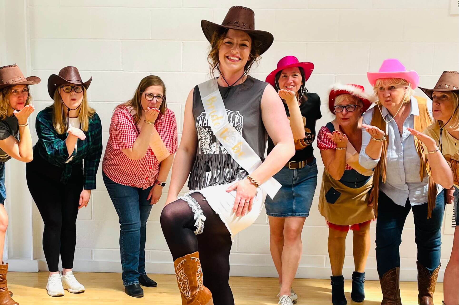 Portsmouth hen party line dancing session - naval city country western celebration with authentic styling and maritime atmosphere